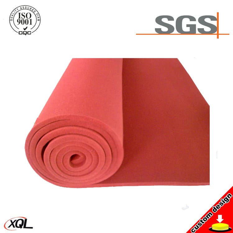 Professional factory supply colorful silicone sponge foam